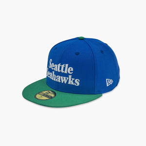 Seattle Seahawks 1980's Sideline Blue/Green Fitted Hat