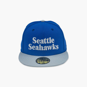 Seattle Seahawks 1980's Sideline Blue/Grey Fitted Hat