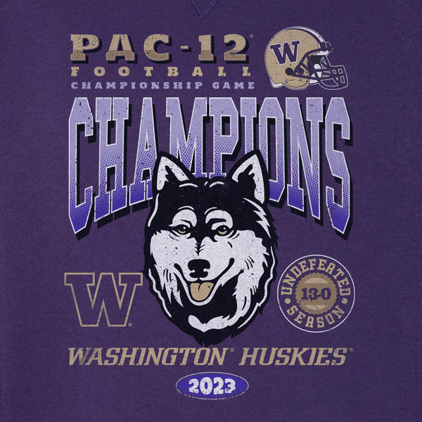 Washington Huskies 2023 Pac-12 Champions Dawgs On Top Crewneck