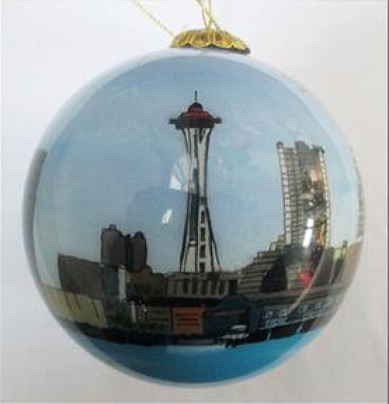 Seattle Puget Sound Ferris Wheel Ornament
