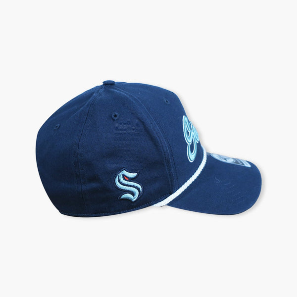 Seattle Kraken Overhand Script Adjustable Hat