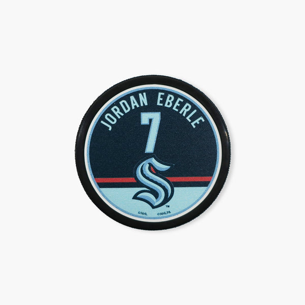 Seattle Kraken Player Puck - #7 Jordan Eberle