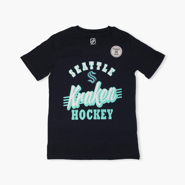Seattle Kraken Two Man Advantage 3 In 1 Youth T-Shirt