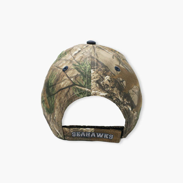 Seattle Seahawks Woodland Camo Adjustable Hat