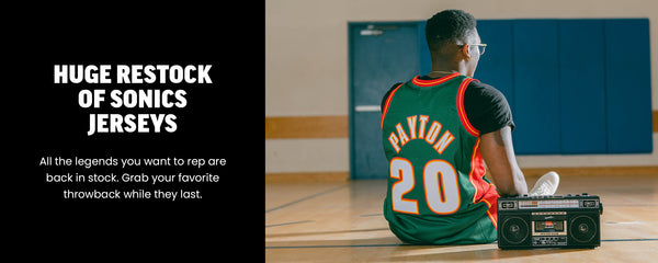 Huge Restock of Sonics Jerseys - All the legend you want to rep are back in stock. Grab your favorite throwback while they last. Shop Sonics.