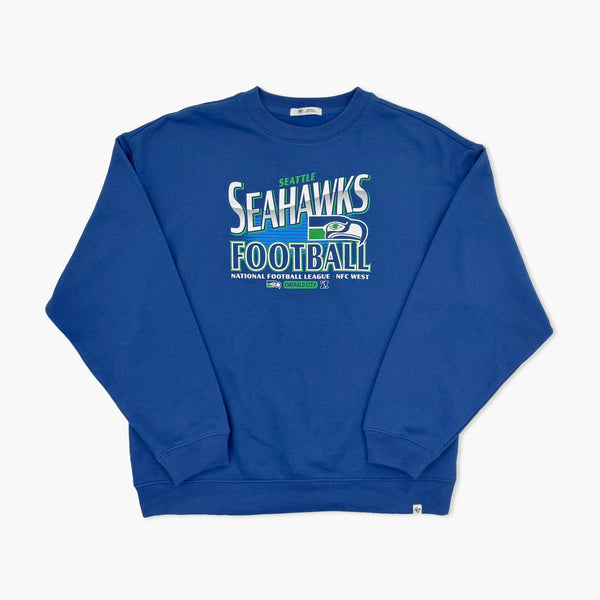 Seattle Seahawks Women's Royal Oversized Crewneck