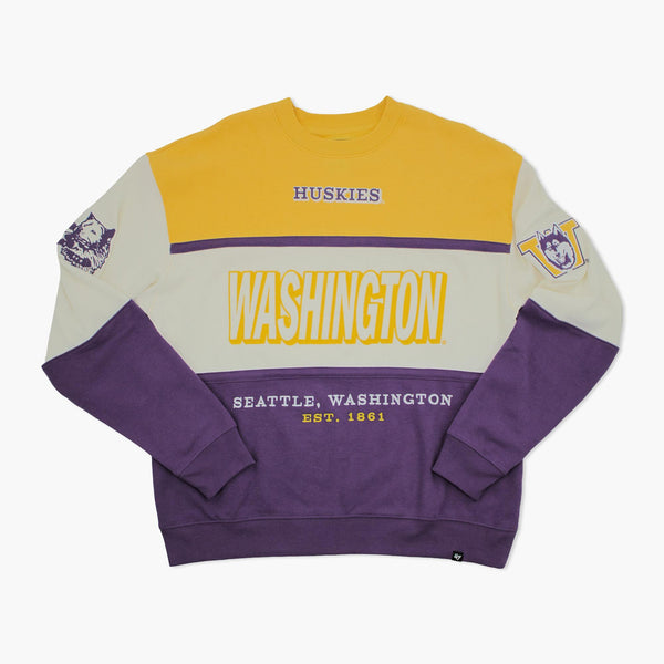 Washington Huskies Throw It Back Maximalist Crewneck
