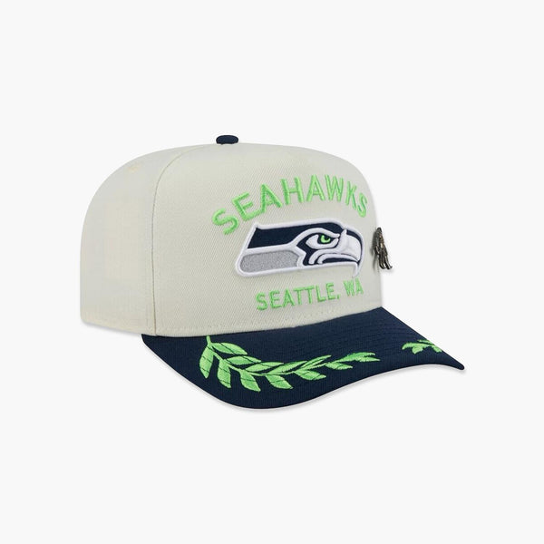 Seattle Seahawks 2025 NFL Draft Cream A-Frame Fitted Hat