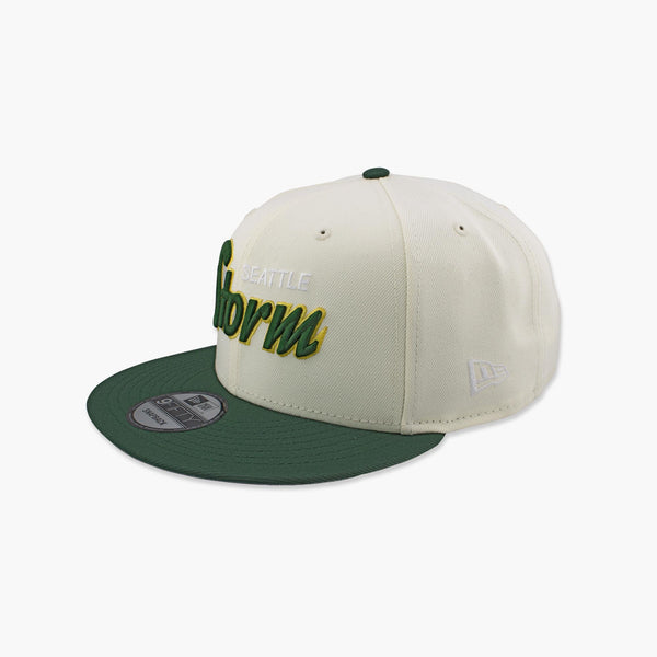 Seattle Storm Cream Script Snapback