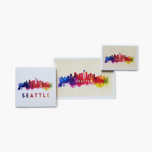 LP Seattle Skyline Abstract Souvenir