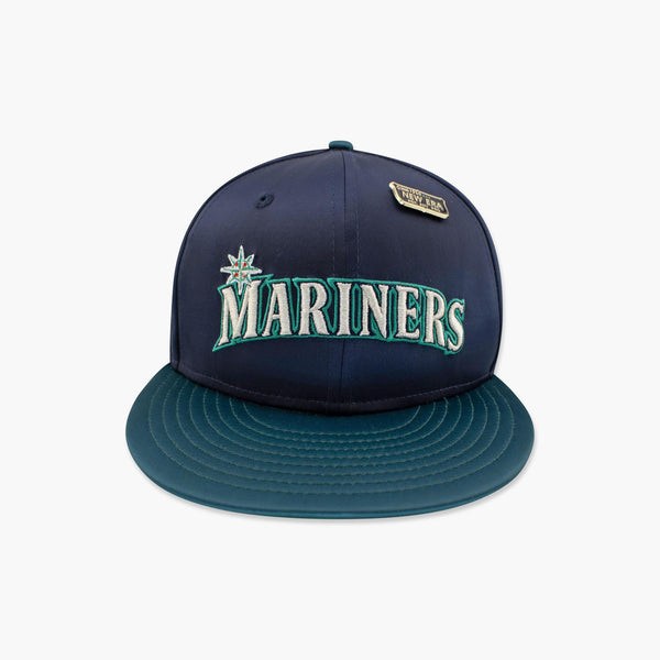 Seattle Mariners Navy Blue Satin Fitted