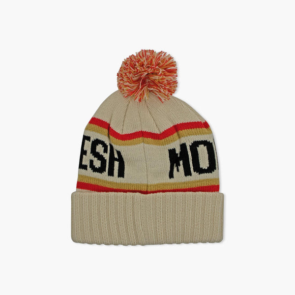 Rainier Beer Pillow Line Cuff Pom Beanie