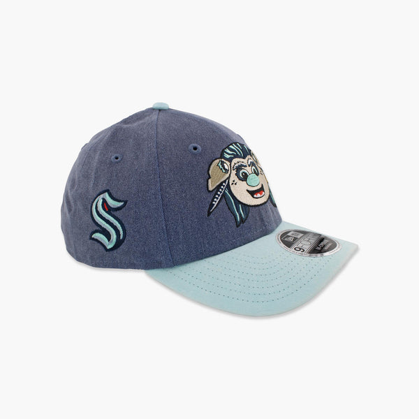 Seattle Kraken Buoy Mascot Curved Bill Snapback