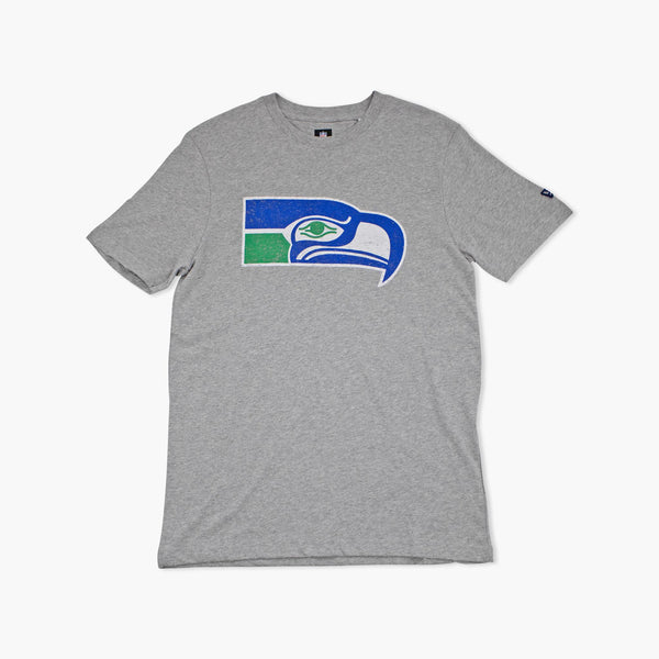 Seattle Seahawks Heather Grey Throwback T-Shirt