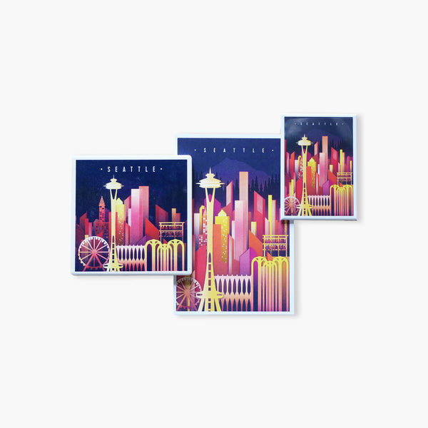 LP Seattle Neon Skyline Souvenir