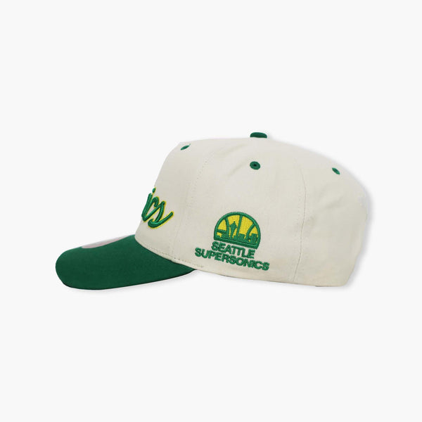Seattle SuperSonics Specialty Script Cream Pro Crown Hat