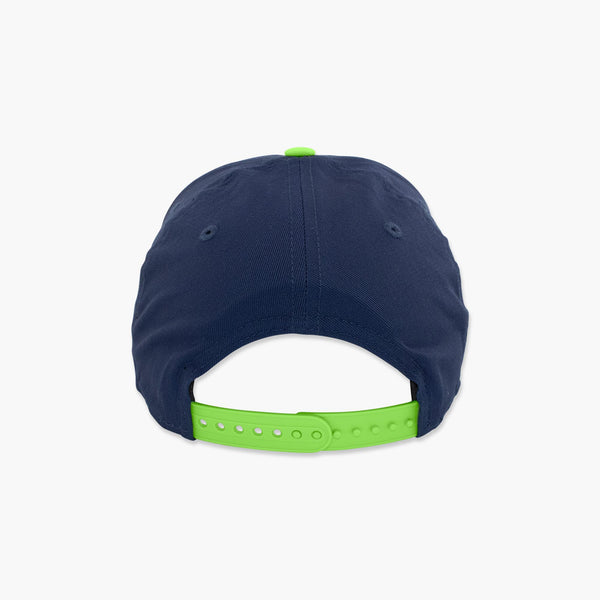 Seattle Seahawks Navy Helmet Curved Bill Snapback