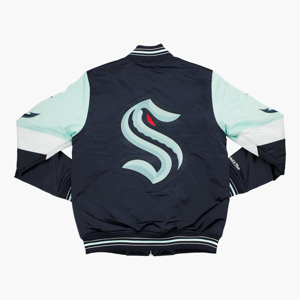Seattle Kraken Throw It Back Heavyweight Satin Jacket