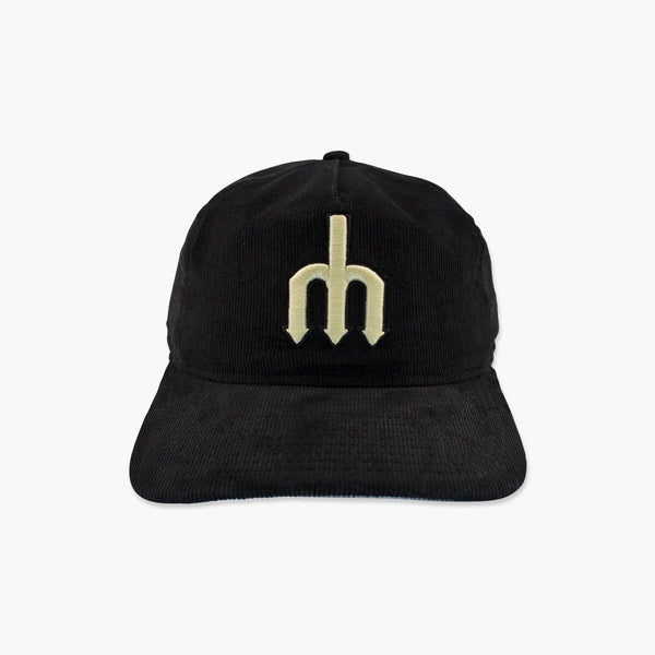 Seattle Mariners Black Nostalgic Corduroy Snapback