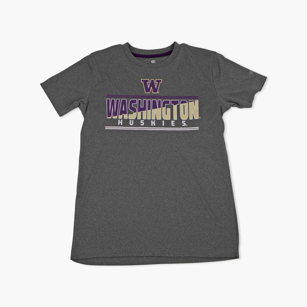 Washington Huskies Heather Charcoal Youth T-Shirt