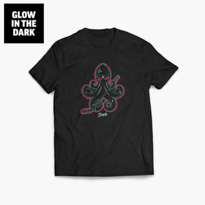 Hocktopus Black Ice Glow In The Dark T-Shirt