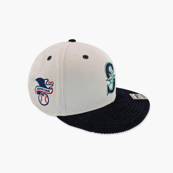 Seattle Mariners 40th Anniversary Corduroy Fitted Hat (Includes Hat Pin)