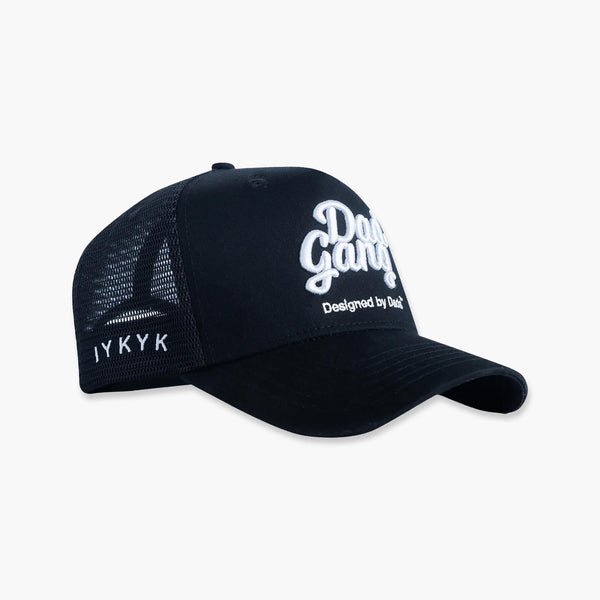 Dad Gang Black/White Trucker Hat