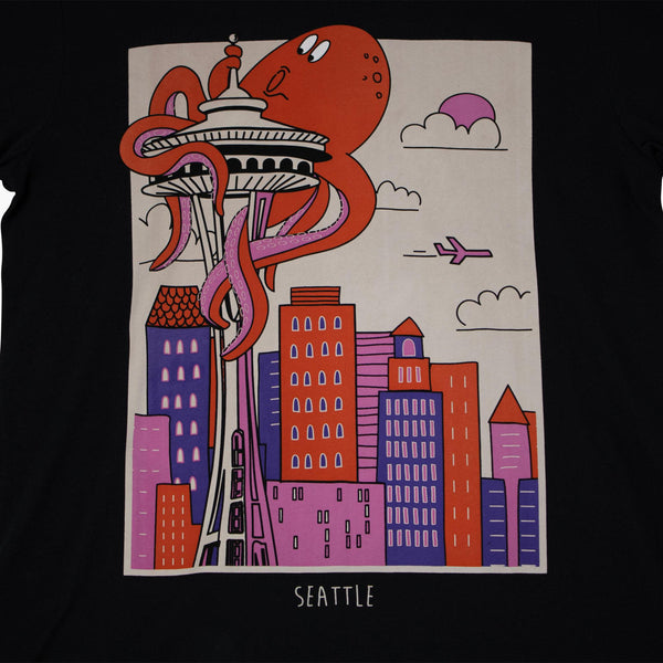 Chalo Space Needle Octopus T-Shirt