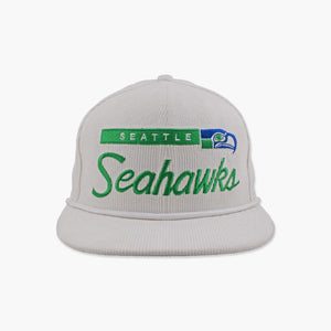 Seattle Seahawks Off White Retro Corduroy Snapback