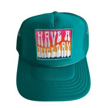 Have A Nice Day Jade Trucker Hat