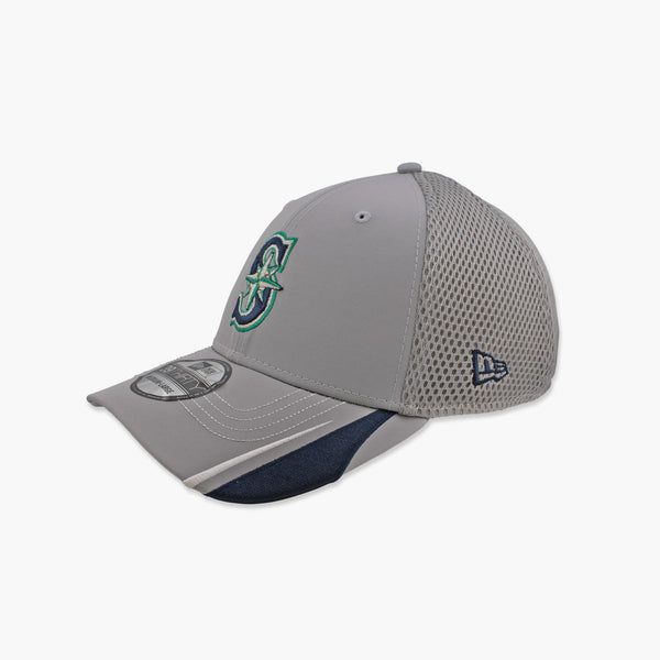 Seattle Mariners Linear Grey FlexFit Hat