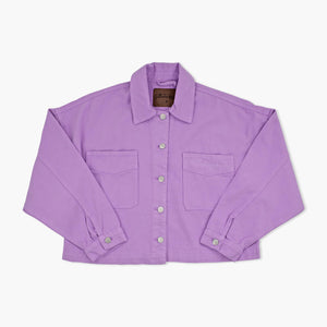 Washington Huskies Women's Lavender Embroidered Canvas Jacket