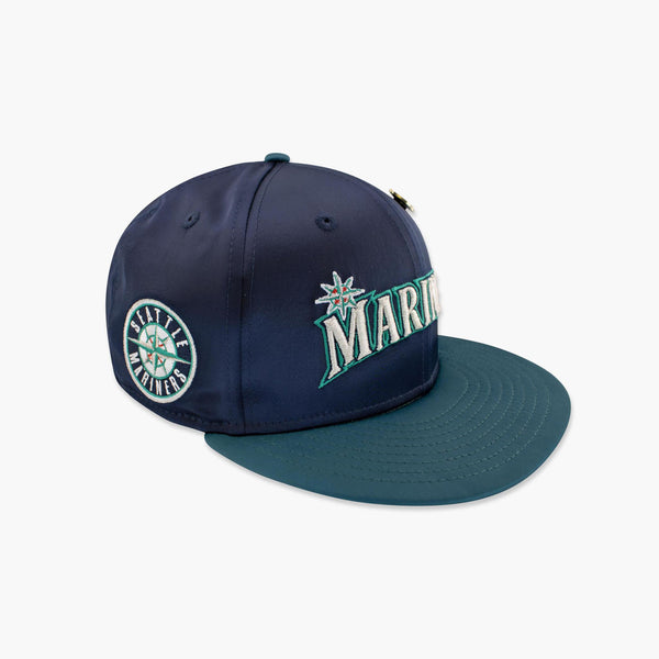 Seattle Mariners Navy Blue Satin Fitted