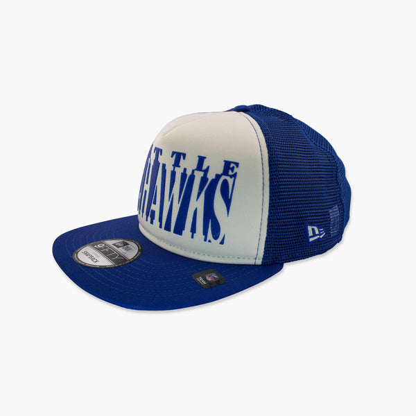 Seattle Seahawks Team Cutout Royal Trucker A-Frame Snapback