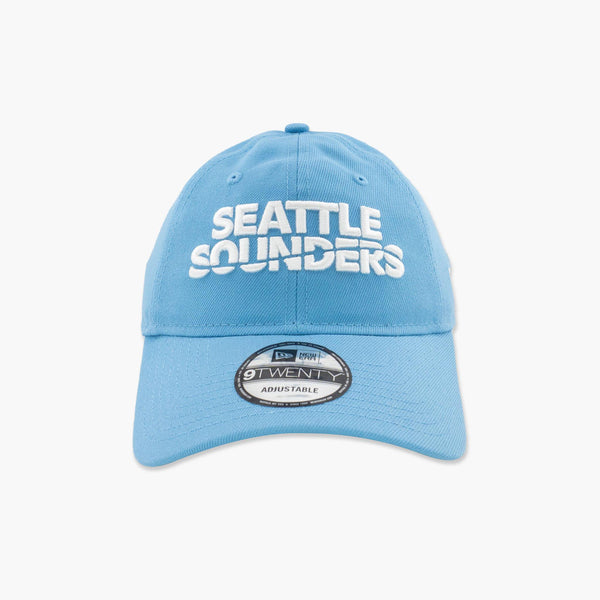 Seattle Sounders Light Blue Wordmark Adjustable Hat