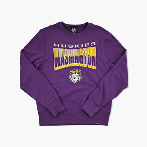 Washington Huskies Brush By Headline Crewneck