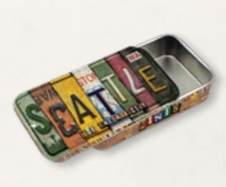 License Plate Mint Tin