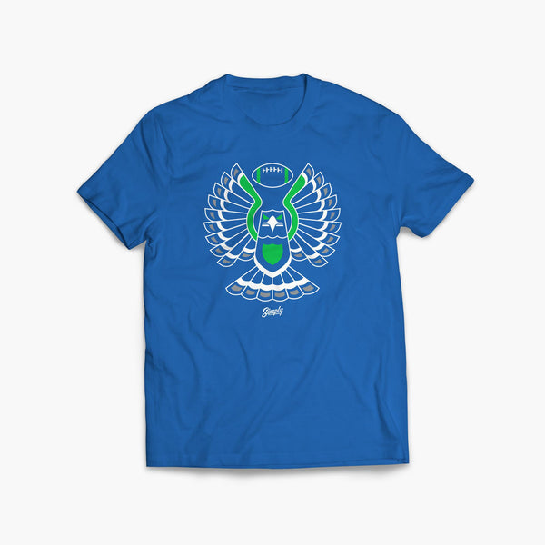 Touchdown Hawk Retro Royal T-Shirt