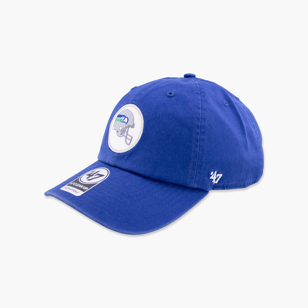 Seattle Seahawks Royal Helmet Badge Clean Up Adjustable Hat