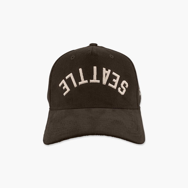 Seattle Brown Sand Upside Down Embroidered Snapback Hat