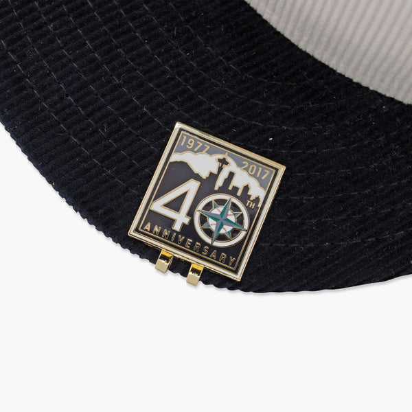 Seattle Mariners 40th Anniversary Corduroy Fitted Hat (Includes Hat Pin)
