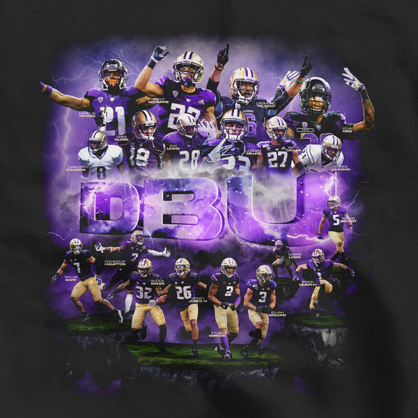 Washington Huskies "DBU" Say Who Project Black T-Shirt