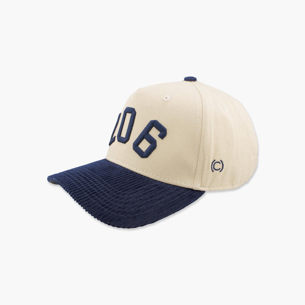 Seattle 206 Cream/Navy Embroidered Snapback