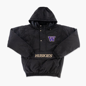 Washington Huskies Starter After Dark 1/2 Zip Pullover Jacket