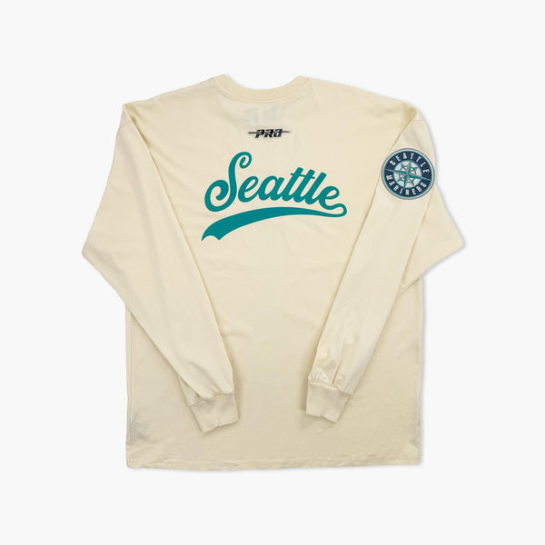 Seattle Mariners Living Large Eggshell Premium Long-Sleeve T-Shirt
