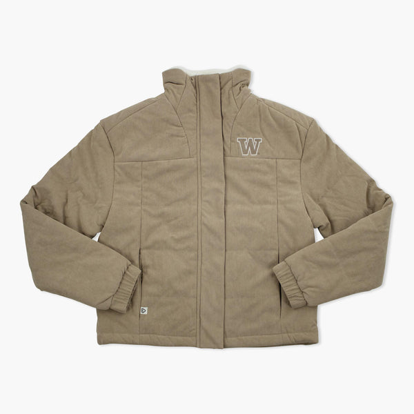 Washington Huskies Women's Beige Corduroy Jacket