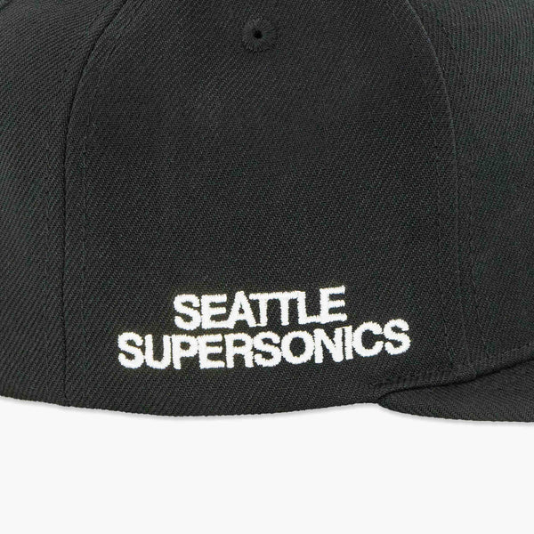Seattle SuperSonics Black & White Skyline Snapback