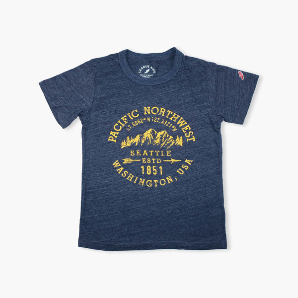 Seattle Broken Arrow Heather Navy Youth T-Shirt