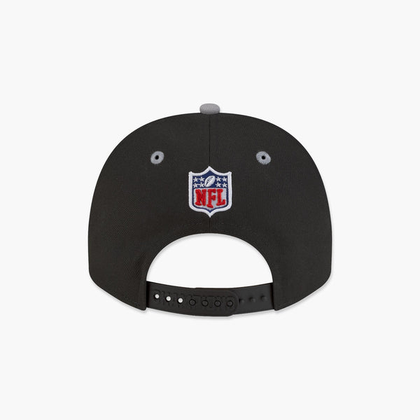 Seattle Seahawks New Era 2025 NFC Champions Locker Room Trophy Collection A-Frame 9FIFTY Snapback Hat - Black