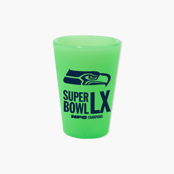 Seattle Seahawks Super Bowl LX NFC Champions 1.5oz Silicone Shot Glass